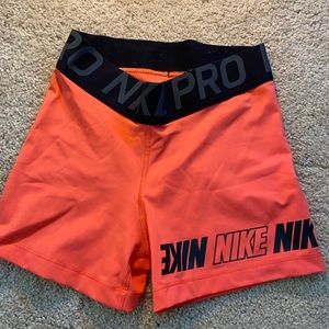 Nike pro spandex shorts